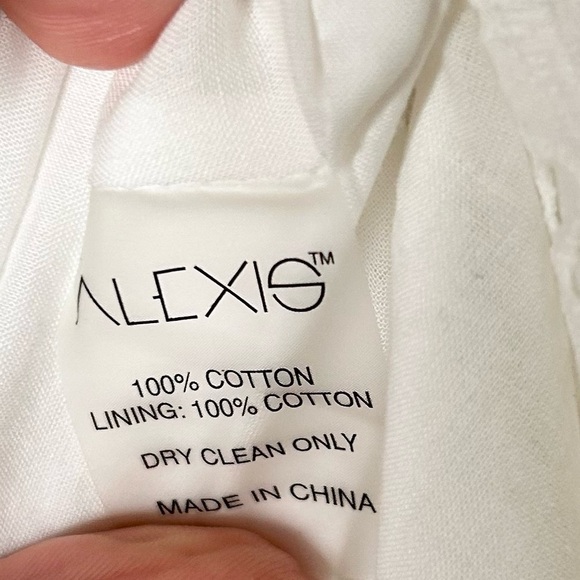 Alexis Eyelet Embroidered Mini Skirt in White - Picture 5 of 5